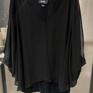 Black Sheer Blouse